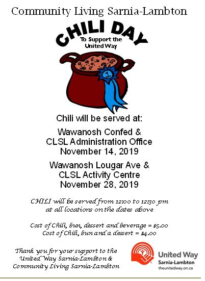 Chili Day to Support United Way
